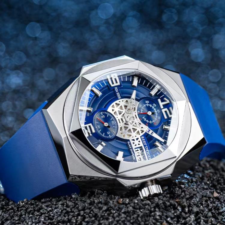 REEF TIGER Automatic Mechanical Movement Watch Men's Watches Blue Dial RGA6906