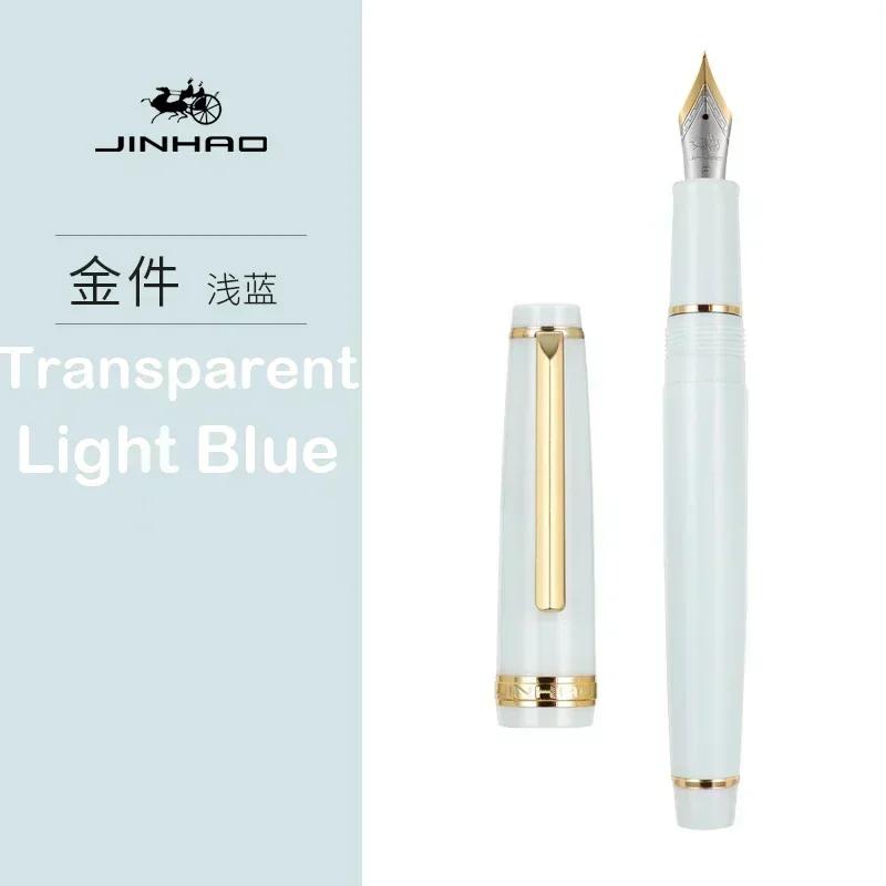 Jinhao 82 Fountain Pen Gold Trim Acrylic Barrel Fine Nib for Writing Calligraphy Signature School Office Supplies Stationery