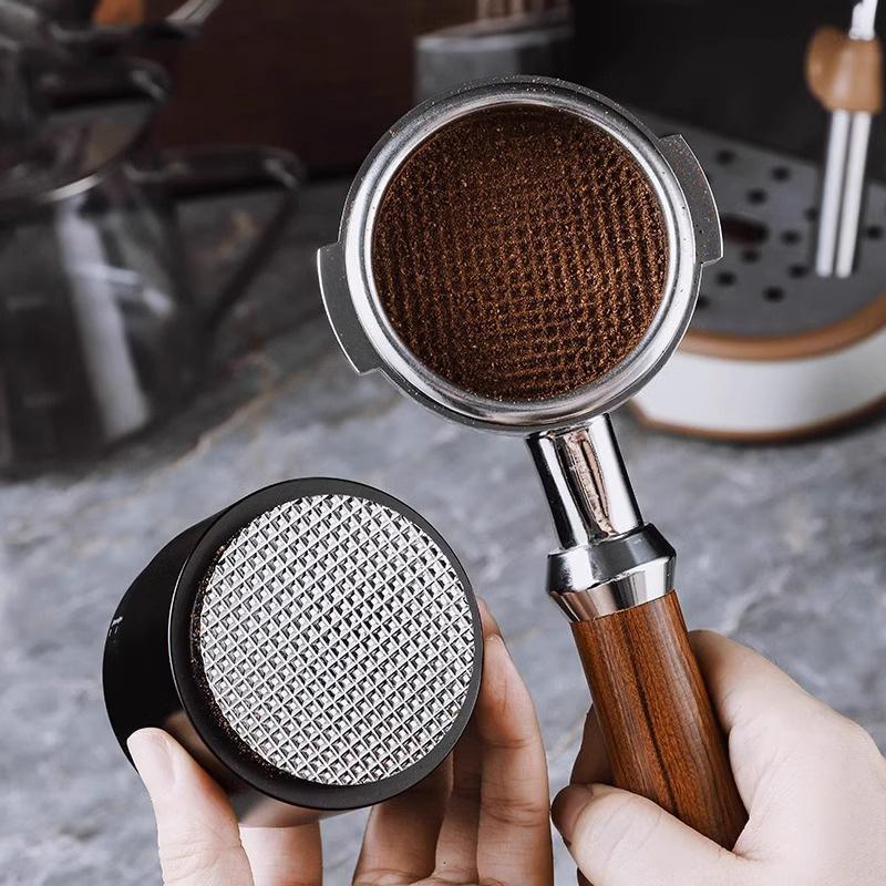 3-in-1 Coffee Distributor Coffee Tamper Needles Stainless Steel Espresso Tamper Leveler Tool Stirring Powder Needle Press Hammer