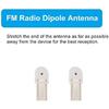 Ancable 300 Ohm FM Antenna T Shape Dipole Radio Ant with Spade Terminal for Yamaha Sharp JVC Denon Marantz Vintage Stereo Tuner Receiver