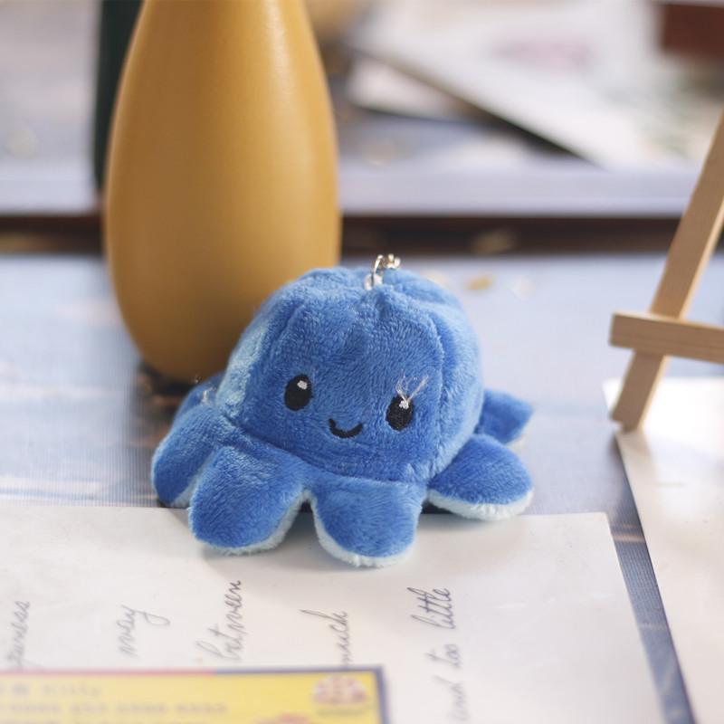 

Whimsical Plush Mini Keychain Adorable Bag Ornament темно-синий