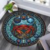 Oceanic Glass Round Area Rug Under Office Chairs Bedroom Living Room Home Decor