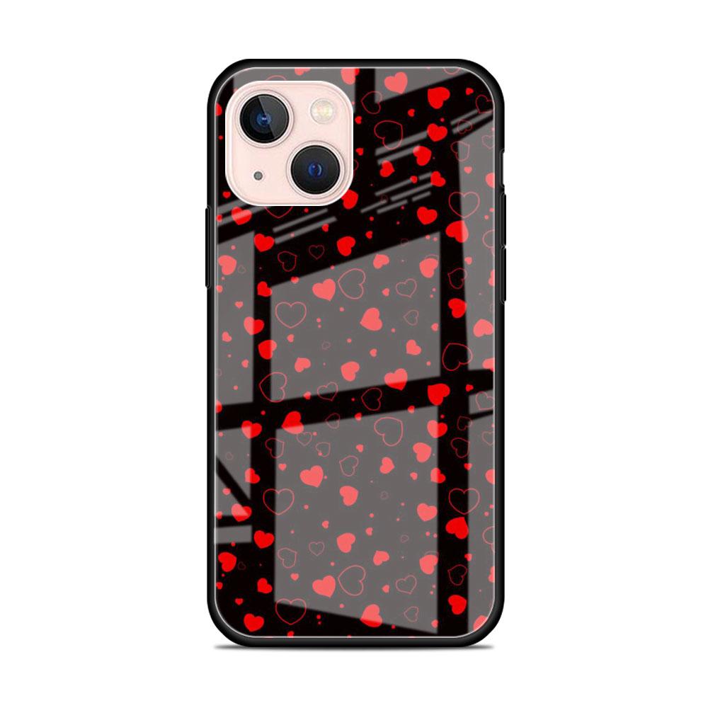 Glass Case For Apple iPhone 14 13 Pro 11 12 7 8 Plus SE 2022 XR X XS Max 6 6S Tempered Phone Cover LOVE Heart