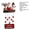 Weather Resistant Garden Bells Christmas Santa Wind Chime, Festive Hanging Ornament, Claus Snowman Elk Holiday Yard Ornaments for Home Chime