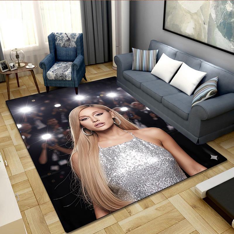 1PC Ariana Grande Carpet Office Decorative Carpet For Living Room Bedroom Door Mat Floor Rug Computer Chair Area Rug