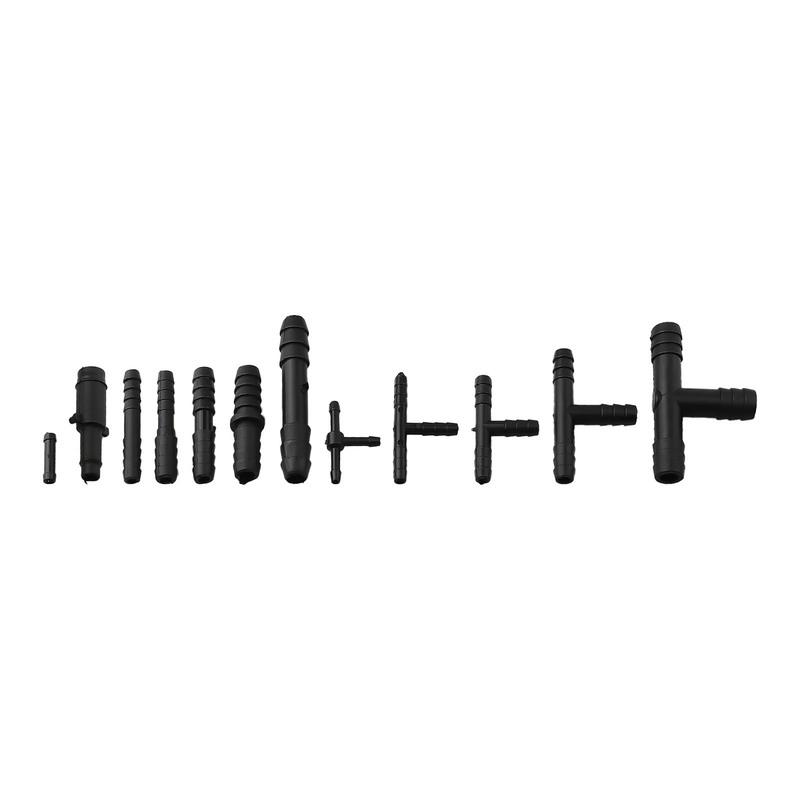 Kit Assortimento Connettori Sottovuoto 113 Pezzi Tubi Sottovuoto Automobilistici Connettori a T Giunti Tubo Spruzzatore Acqua Tubo di Collegamento Tergicristallo Auto