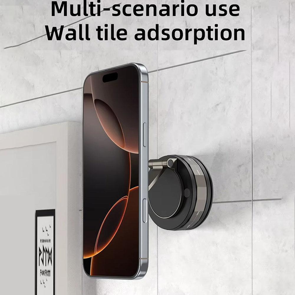 1/2/3PCS Magnetic Car Phone Holder, Vacuum Suction Phone Holder, Broad Compatibility 360 Degree Rotatable Suction Cup Foldable