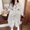 Autumn/Winter Postpartum Nursing Nightgown: Thick Air Cotton Maternity Pajamas for Spring and Autumn