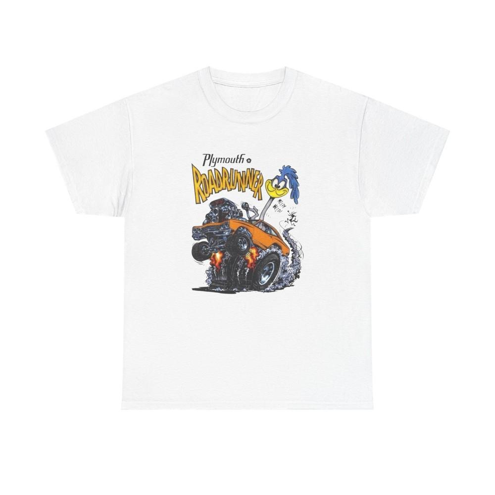 

Plymouth Roadrunner Mopar Graphic T Shirt NEW Unisex Heavy Cotton Tee Unisex T-Shirt L