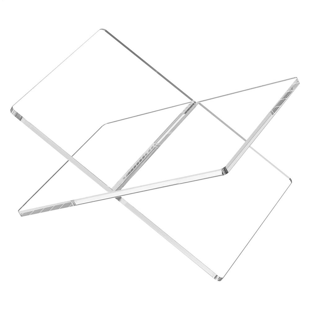 X-Shaped Book Holder Stand Extra Thick Clear Acrylic Book Holder Holder for Displaying Recipe Picture Acrylic Book Holder