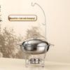 Stainless Steel Round Buffet Stove - Commercial Heated Food Warmer
