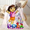 Dora Explorer Blanket Soft Warm Cozy Perfect for Picnics Couch Office All-Season Use Warmthful Decor Ideal Gift for Friends Family Couples Picnic
