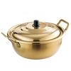 Stainless Steel Soup Pot Korean Ramen Noodle Saucepan Pots for Cooking with Cover
