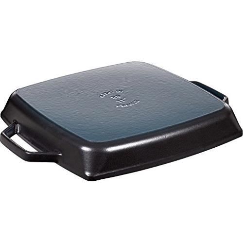 Staub 40511-683-0 poêles grill rectangulaire avec deux poignées, 28 x 28 cm 40511-683-0