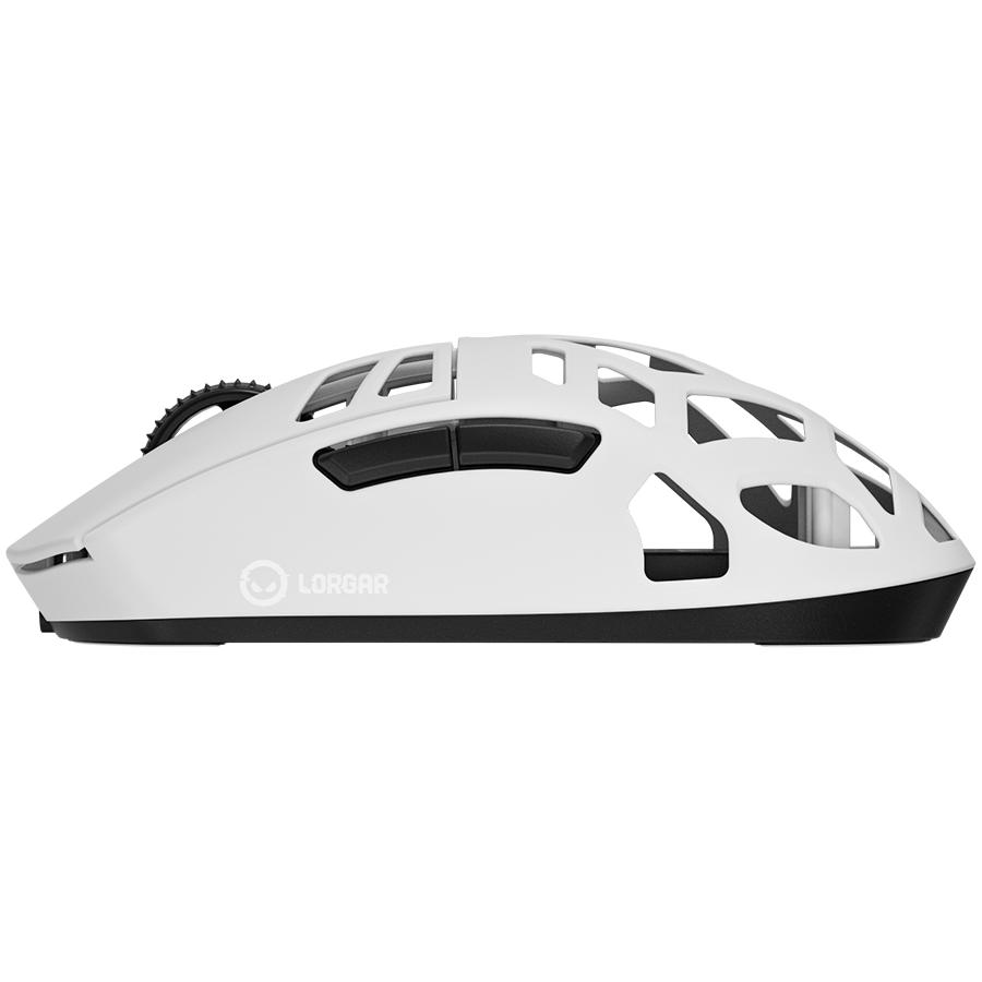 LORGAR MSE90W Wireless Magnesium Alloy Gaming Mouse, White