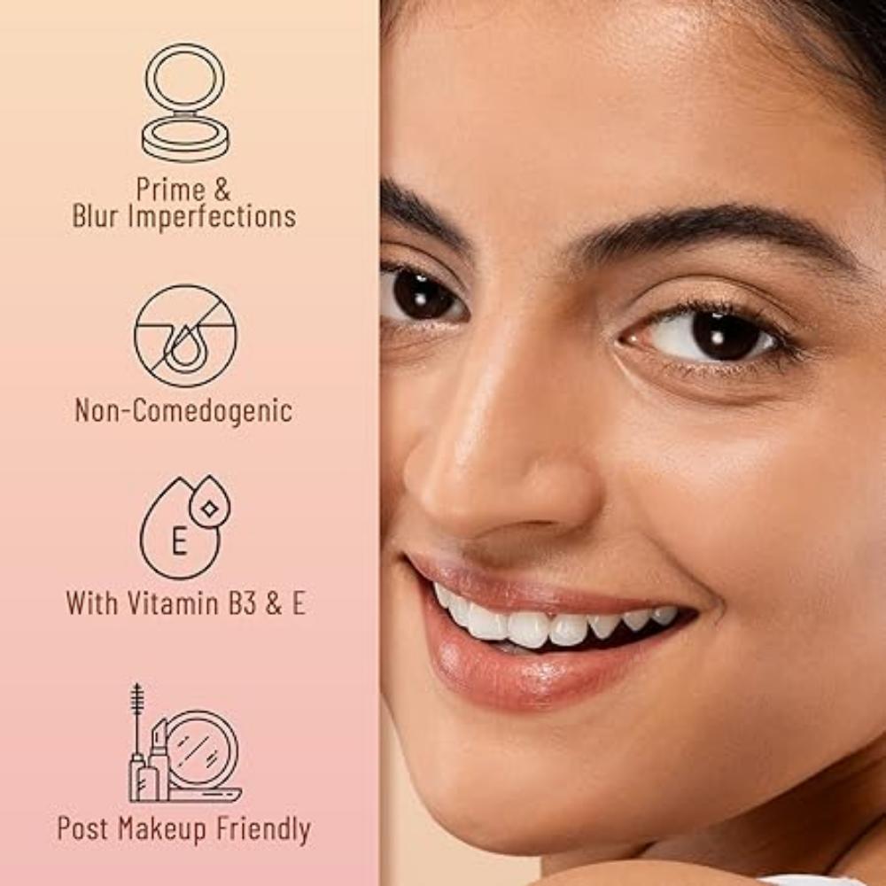 Matte & Blur Balm | Prep + Prime | 12-Hour Oil-Free Shine | With Vitamin E & B3 | UV Light Protection