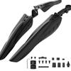 3‑part Bike Mudguard Set Ajustable Bike Fenders for 24/26/27.5 Inch Wheels for MTB and Road Bikes