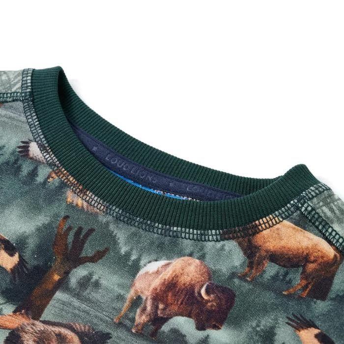 Dark Green Sweatshirt for Children 92/104/116/128/140