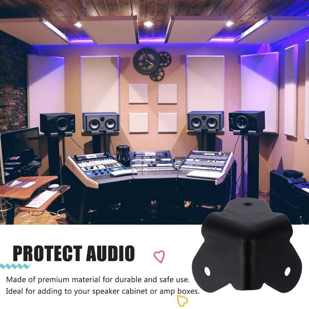Iron Corner Covers Black Speaker Corner Protectors Iron Corner Covers Box Corner Decor Speaker Accessories