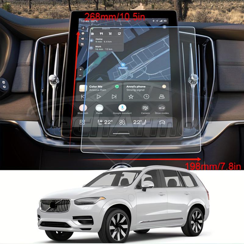 Car Tempered Glass Protective Film For Volvo XC90 XC60 2025-26 Auto GPS Navigation Screen Protector Display Interior Accessories