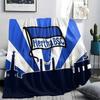 Hertha BSC Berlin bedruckte Flanelldecke, weicher Überwurf für Schlafzimmer Sofa, waschbar, Fußballfanartikel, tolles Geschenk.