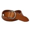 Genuine Tochigi Leather Cowhide and 38 4 Colors Light [voodoocats] Double-Ring Belt, Leather, 34, 36, Inches, (34 Inch, Brown)