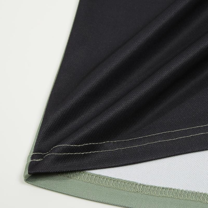 New Spring and Autumn Men's POLO Shirt Long-sleeved Striped Printed Men's Casual Polo Shirt Men's T-shirt Tops