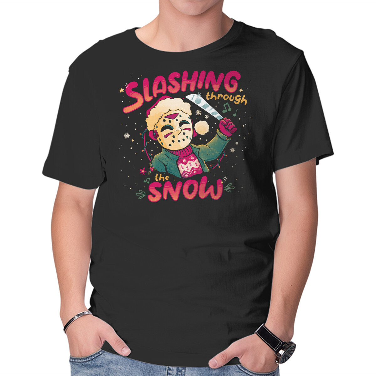 Unisex Crew Neck T-Shirt Deadly Carol Graphic Short Sleeve Casual Tee XXL