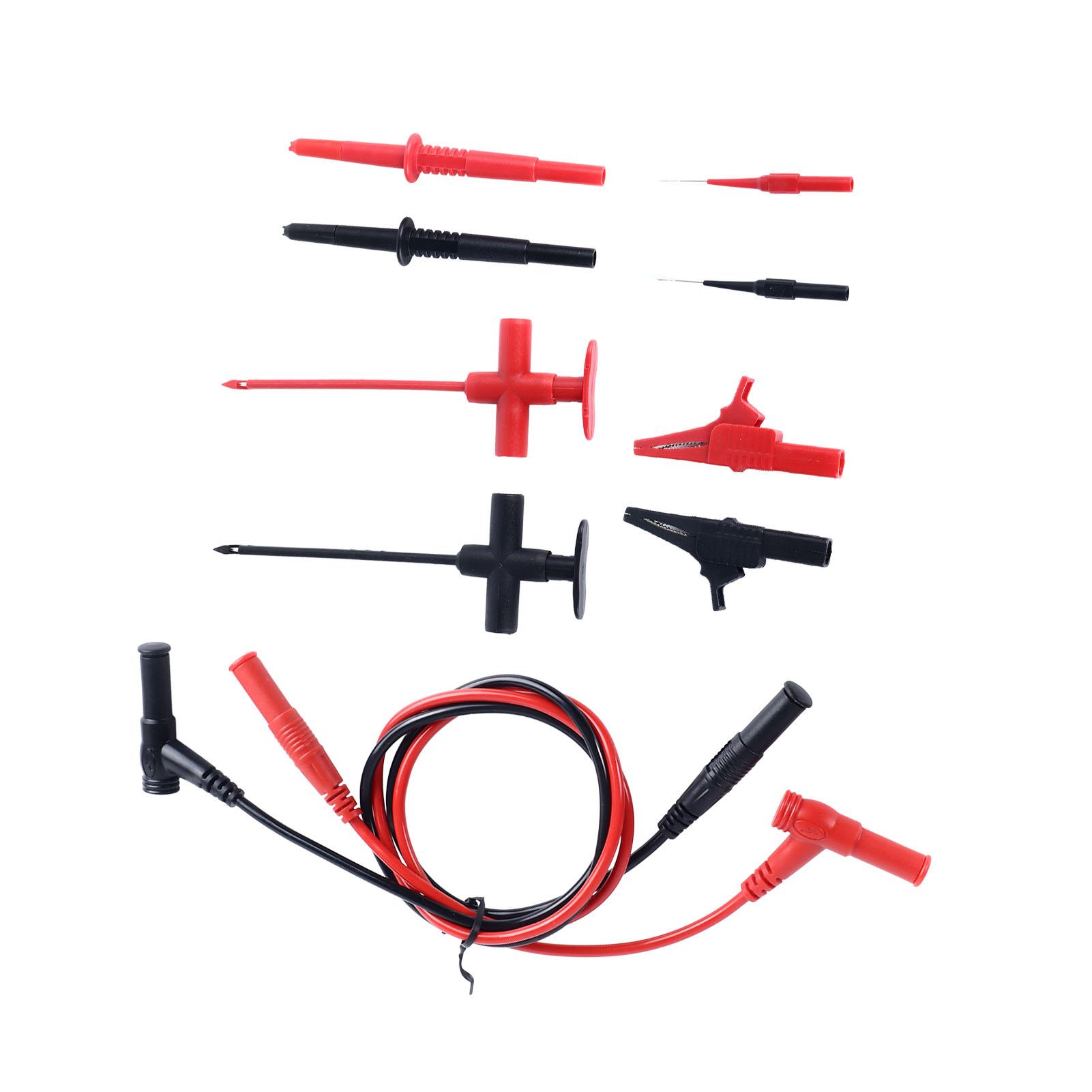 

Набір тестових щупів для мультиметра з 4-мм банановим роз ємом, силіконовою ізоляцією та набором тестових затискачів-щупів