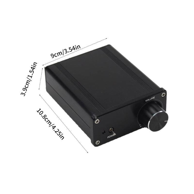 Portable TDA7498E Amplifier Board 100Wx2 Finished Amplifier Board 2CH with  Housing Skin Long Lasting Durability