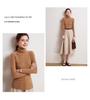 Women's 100% Pure Cashmere High Neck Seamless Turtleneck Sweater - Slim Fit Autumn Winter Knitwear