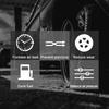 Android Navigation Alarm System Tire Pressure Monitoring System Wireless Transmission TPMS With 4 Sensors USB Android Car TPMS