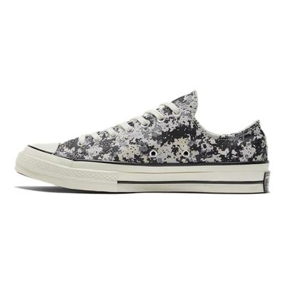 1970s ALL STAR Chuck 70 Pixel Print Sporty Low-top Canvas Shoes Unisex Black and White Camouflage