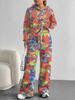 Vertigo European And American Autumn And Winter Casual Long-Sleeved Suit Women'S Hooded Sweater Trousers Two-Piece Set