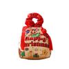 Bow Closure Christmas Gift Bag Velvet Material Portable Design Drawstring Pouches DIY Creative Handbag Style Festival Gift Bag