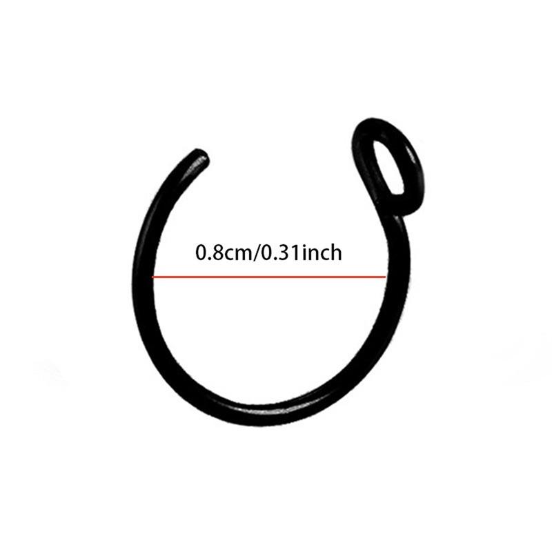 U Shaped Fake Nose Ring Hoop Septum Rings Stainless Steel Nose Piercing Fake Piercing Pircing Labret Garment Accessories