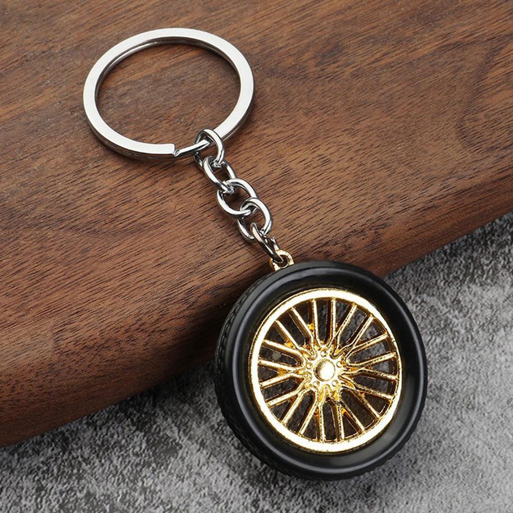 [Huxibai] Wheel Key Chain | Suitcase Pendant Tire Charm Decoration | Lightweight Car Lovers