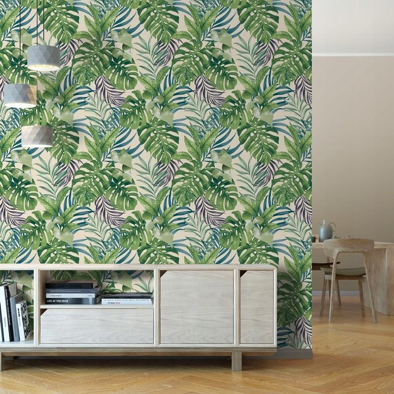 Jungle and Leaves Ugepa Paper Wall Wallpaper 10m X 0.53m