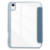 For iPad Mini (2024)/mini (2021) Case Carbon Fiber Texture Leather+Clear Acrylic+TPU Stand Tablet Cover