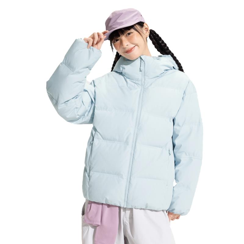 Li Ning Short Down Jacket Unisex First Frost Blue AYMV157-6