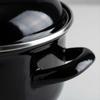 ENAMELLED POT 4.5L STEEL BLACK 28cm FOR GAS AND ELECTRIC COOKERS
