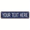 Personalized Custom Street Sign 4x16 Inch Custom Text Metal Plaque Indoor Outdoor Home Wall Art Decor