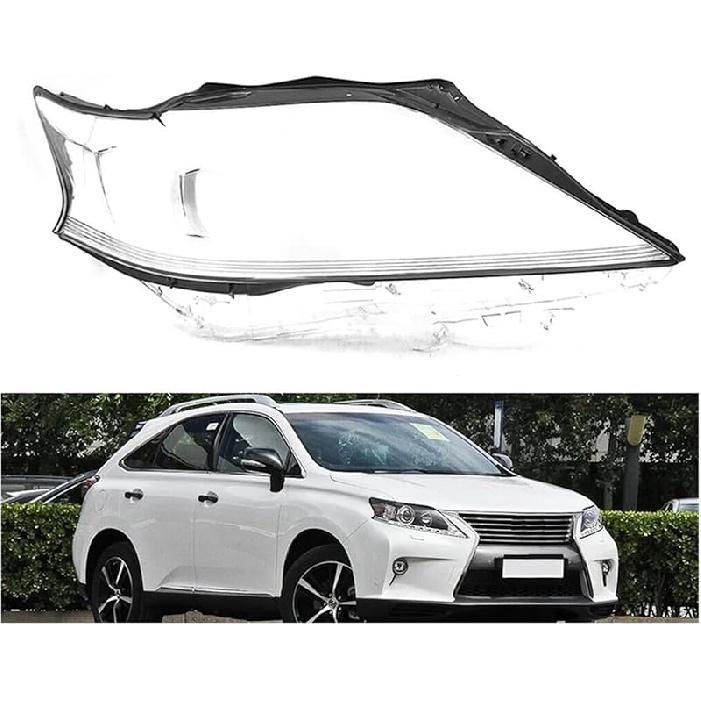 Car Headlight Lens Cover, Compatible For Lexus RX270 RX350 RX450H Headlamp Lampshade 2012-2015 Headlight Shade Shell Lens Lampshade(1 Pair)