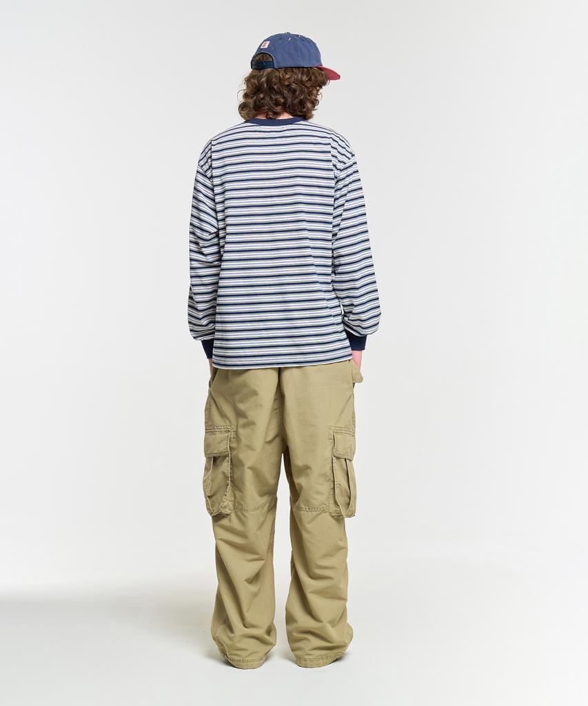 AECA Ripstop Washing Cargo Pants-Beige