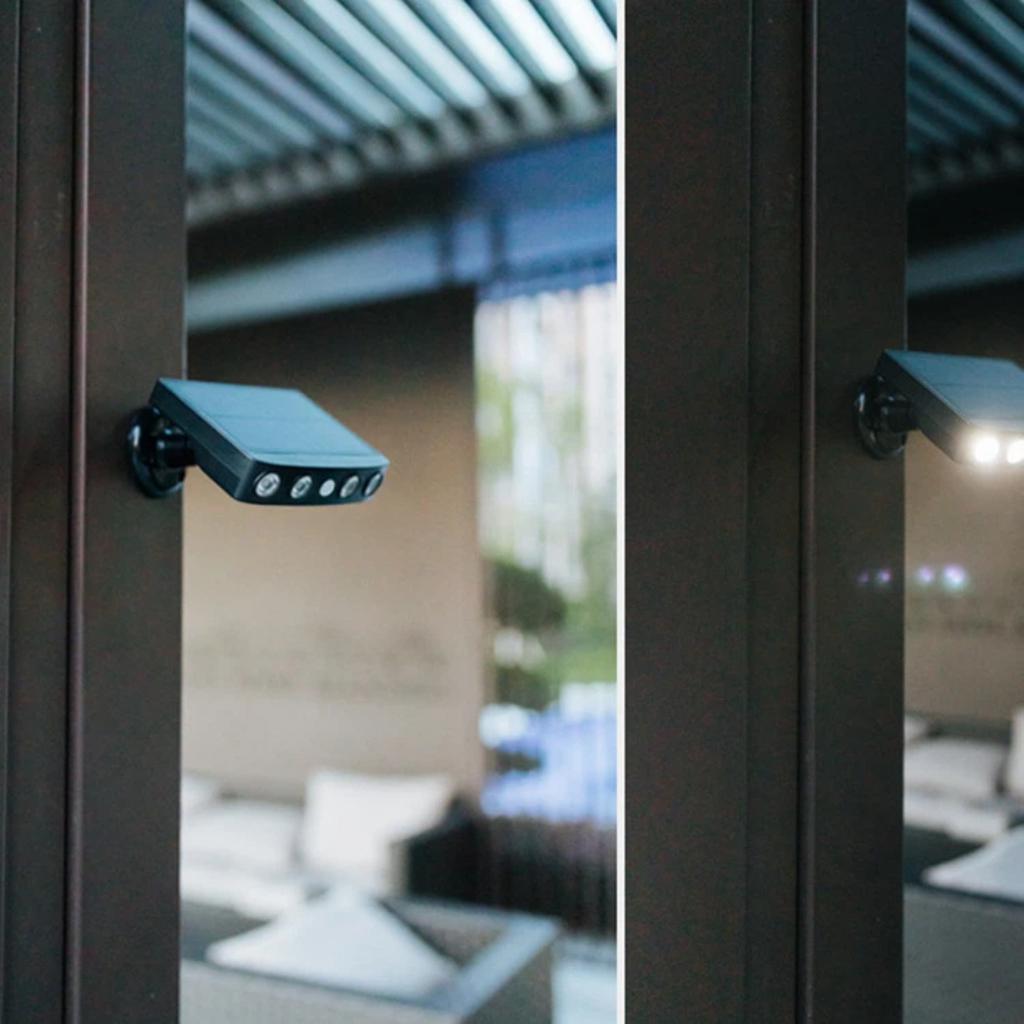 LED Solar Wall Light, Fake Security Camera Lamp, Motion Sensor, Waterproof Outdoor Garden Courtyard Solar Flood Light