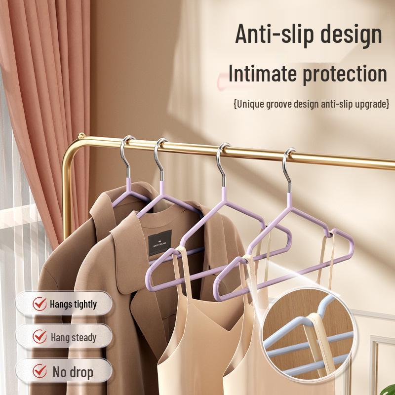 Adult Dormitory Clothes Drying Rack: Enlarged, Thickened, Traceless Hangers for Students.