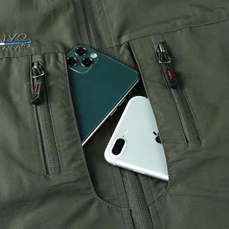 Sleeveless Jacket Vest Men's Summer Cargo Climbing Hunting Vest Outdoor Pographer Fishing Vest Camping Working Clothes