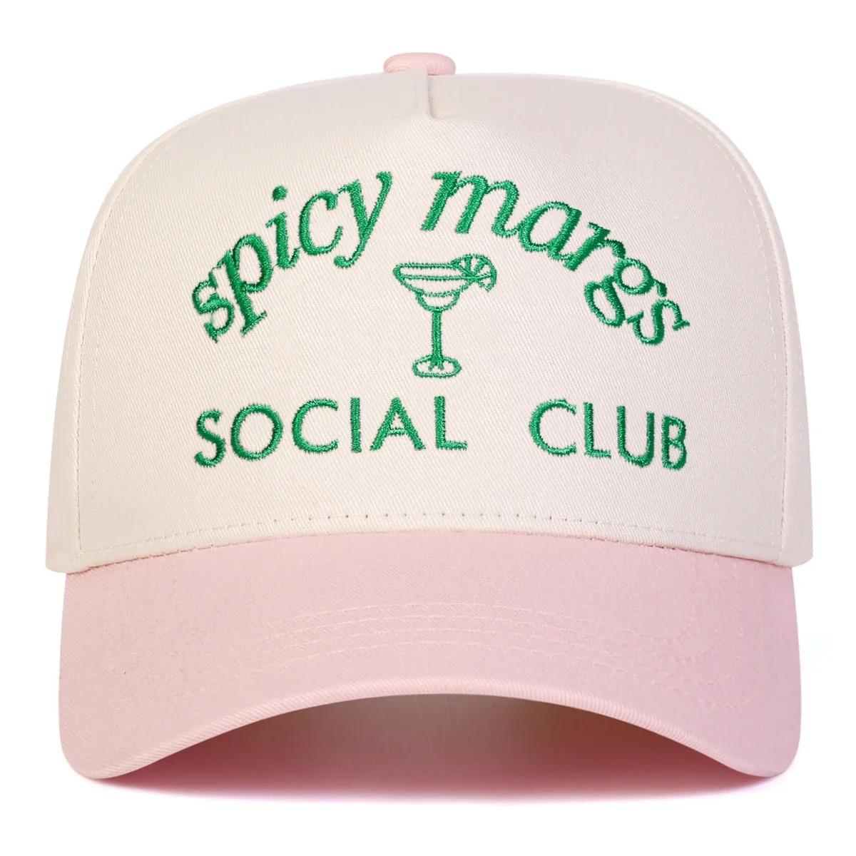 

Unisex Social Club Embroidery Baseball Caps Spring Autumn Outdoor Adjustable Casual Hats Sunscreen Hat Sports Cap