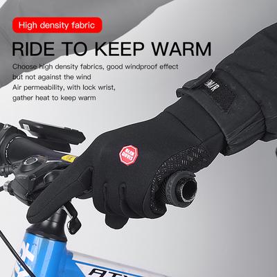 Guanti sportivi invernali da ciclismo all'aperto a dita intere impermeabili touch screen caldi per uomo e donna guanti da ciclismo e alpinismo