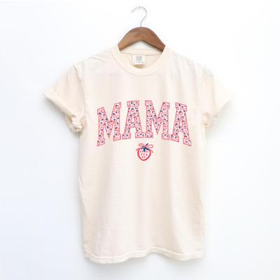 Strawberry Mama Shirt: Comfort Colors Coquette Mom Tee